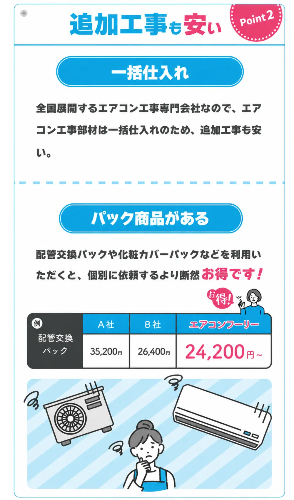 追加工事も安い